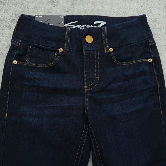Seven7 Jeans Women's Size 4 Blue Mid-Rise Tummyless Skinny 29.5" Inseam NWT - Picture 11 of 16